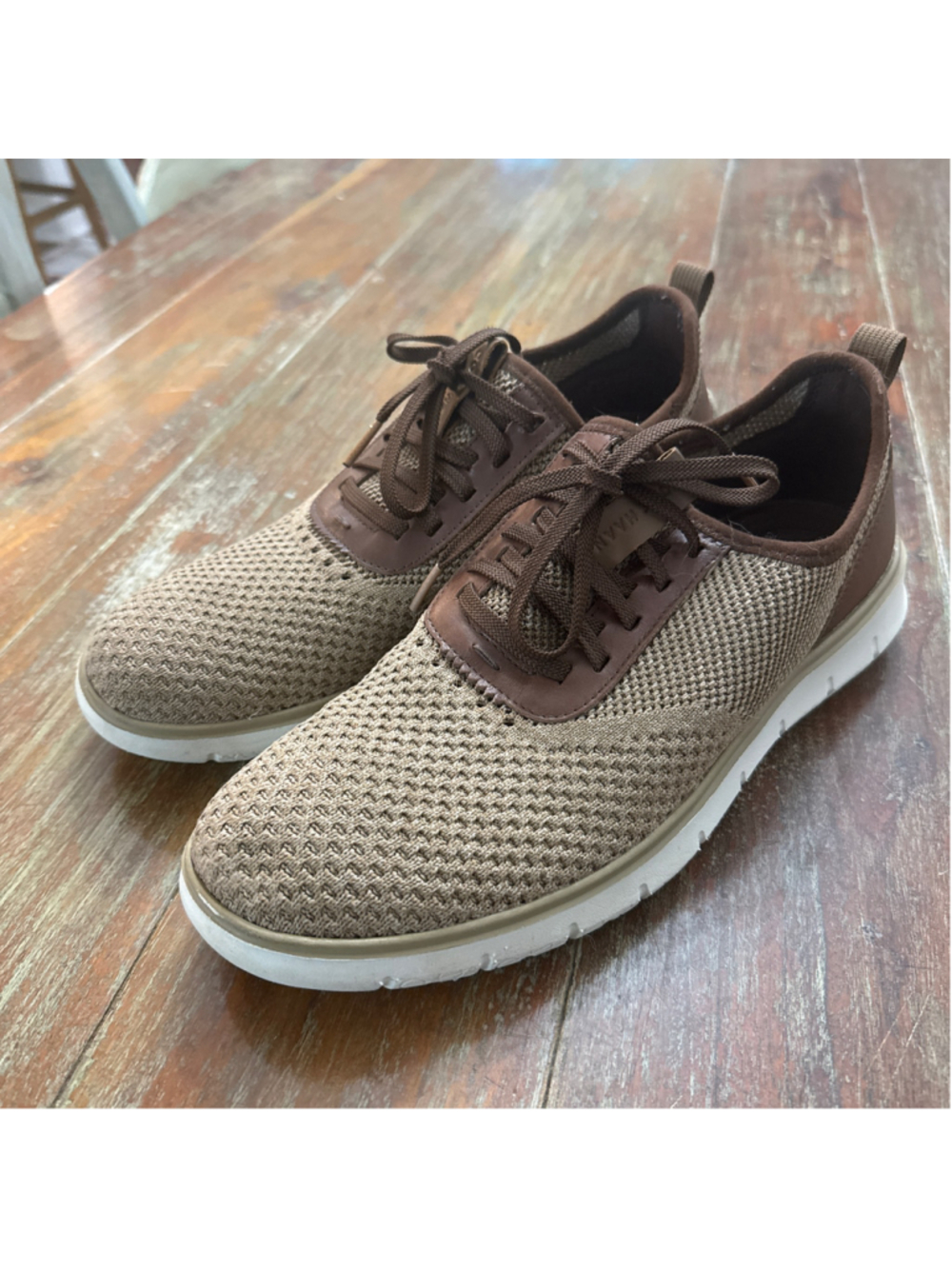 Cole Haan ZERØGRAND Stitchlite Knit Wingtip Oxford Sneakers - Men’s Size 10